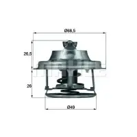 Termostat, lichid racire MAHLE ORIGINAL TX 102 82D