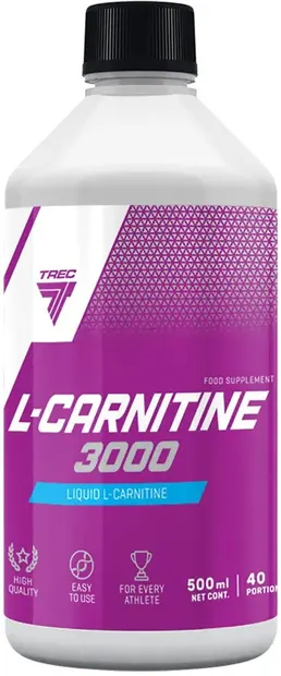L-Carnitine 3000 Liquid, caisă, 500 ml, Trec Nutrition