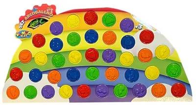 Set cu plastilină Play-Toys - Curcubeu, 40 de culori