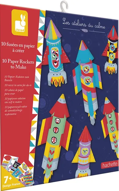 Set creativ Janod - Rachete de hartie