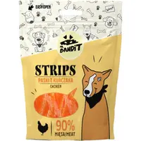 Recompense pentru Caini Mr. Bandit Strips, Pui, 80 g