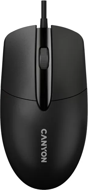 Mouse Canyon - M-5, optic, negru