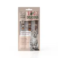Recompense pentru pisici Fresh Farm Soft Sticks cu somon 3 x 5 gr