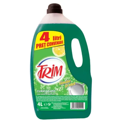 Detergent de Vase Trim Lamaie si Otet, 4 l