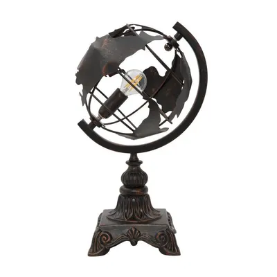 Veioză neagră cu abajur din metal (înălțime 40 cm) World Industry – Mauro Ferretti