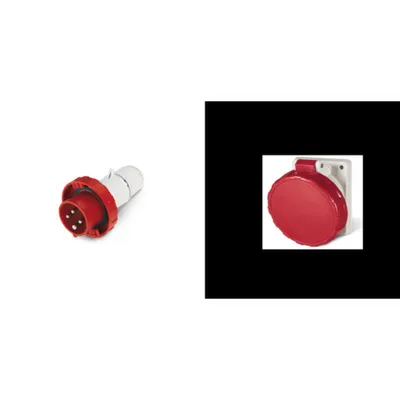 Pachet Electric Trifazat Etans IP67: Fisa si Priza Ingropata 3P+E 16A (380-415V)