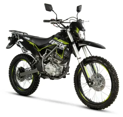 Motocicleta Cross Enduro Asix Defender XB82, 250cc, roti 21 18 , culoare negru lime, pornire electric picior