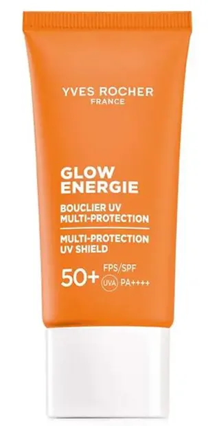 Yves Rocher Glow Energie Cremă de protecție solară pentru față, SPF50+, 30 ml