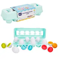 Jucarie bebelusi, Minibo, Oua cu forme geometrice, 24 piese