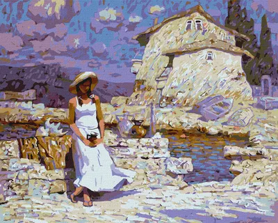 Set de pictură pe numere Ideyka - Magazin de suveniruri, 40 х 50 cm