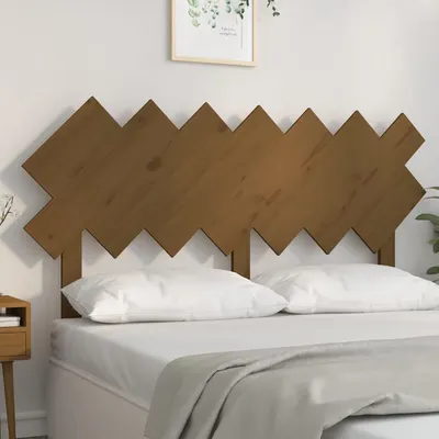 vidaXL Tăblie de pat, maro miere, 141x3x80,5 cm, lemn masiv de pin