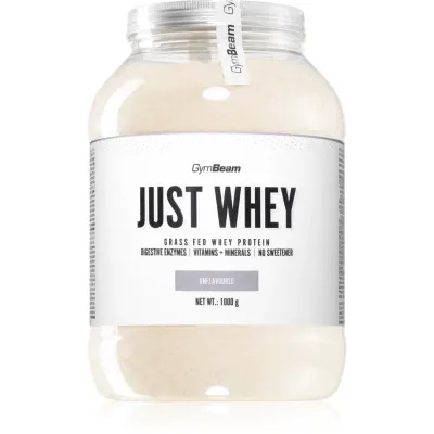GymBeam Just Whey proteine din zer cu enzime digestive aroma Unflavored 1000 g