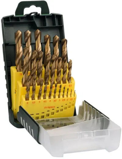 Set de burghie pentru metal Bosch - HSS-TiN, 25 piese
