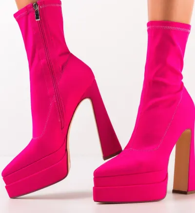 Botine dama Grab Roz