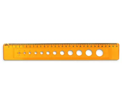 Sablon 30 cm, forma cercuri, Rio
