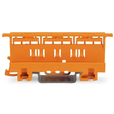 Suport sina omega pentru clemele 221 Series - 6 mm²; for DIN-35 rail mounting/screw mounting; orange