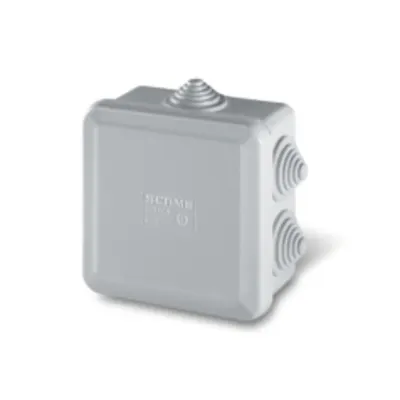 Doza de legaturin80x80x40mm IP55 GW 650°C HALOGEN FREE GREY ENGINEERING PLASTIC