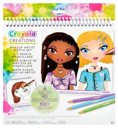 Set creativ pentru machiaj Crayola Creations - 40 foi