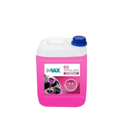 Antigel tip G12 5L fara silicati, rosu, mono-etilenglicol