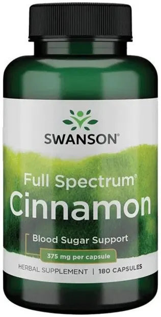 Full Spectrum Cinnamon, 375 mg, 180 capsule, Swanson