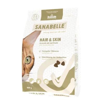 Hrana uscata pentru pisici Sanabelle Hair and Skin 400 g