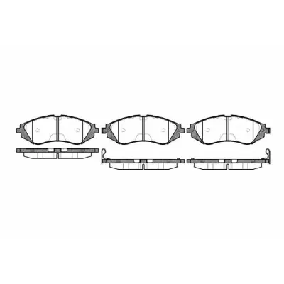 Set placute frana, frana disc REMSA 0645.02