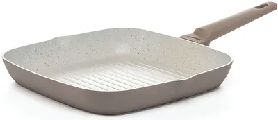 Tigaie grătar Luigi Ferrero - Norsk FR-5728M, 28 x 28 x 4.5 cm, maro deschis