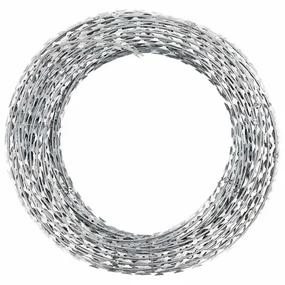 BTO-22 Concertina NATO sârmă ghimpată cu cleme, oțel galvanizat, 150 m