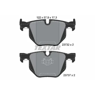 Set placute frana, frana disc TEXTAR 2373201
