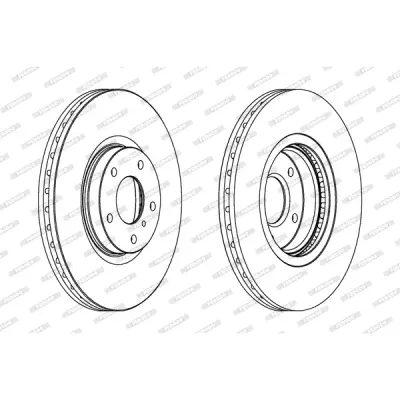 Disc frana FERODO DDF1505C-1