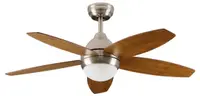 Ventilator de tavan Estia - Celeste, 70 W, bej/maro