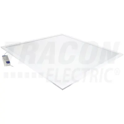 Panou LED, pătrat, albn230VAC, 50Hz, 48W, 4100lm, 2700K, IP40, 595×595mm, EEI=F