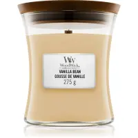 Woodwick Vanilla Bean lumânare parfumată cu fitil din lemn 275 g