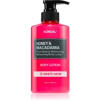KUNDAL Honey & Macadamia White Musk lotiune de corp hranitoare cu efect de hidratare 500 ml