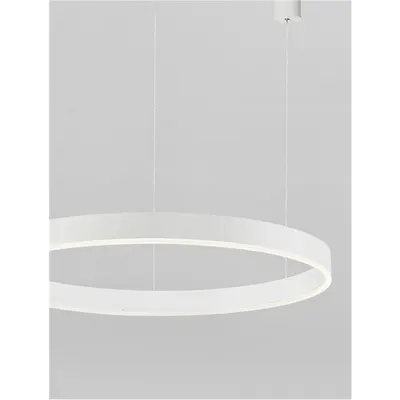 Lampa suspendata MOTIF Nisipiu Alb Aluminiu & Acrylic LED 60W 4165Lm 230V IP20 2700-6000K Schimbare temperatura de culoare si reglare intensitate luminoasa