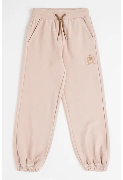 Pantaloni de trening relaxed-fit cu logo - Maro deschis
