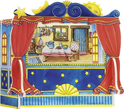 Joc din lemn Goki - Teatru de papusi