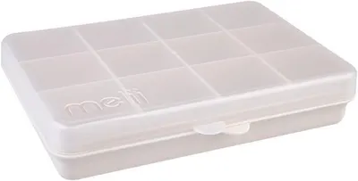 Cutie pentru mâncare Melii Luxe - Cu 12 compartimente, fildeș