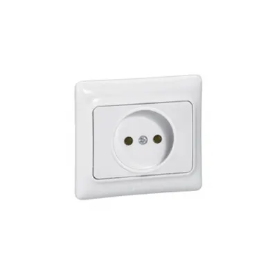 2P priza Kaptika - flush mounting - 16 A 250 V~ - alb