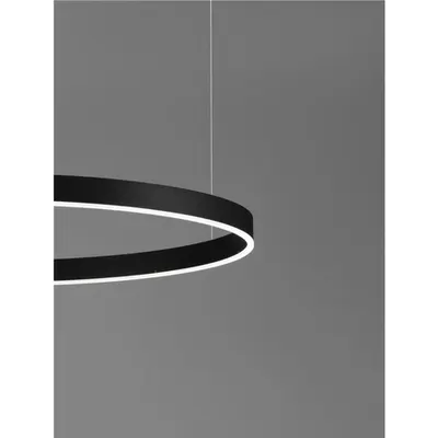 Lampa suspendata MOTIF Nisipiu Negru Aluminiu & Acrylic LED 80 Wat 230 Volt 6400Lm 2700K-6000K IP20