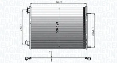 Condensator Climatizare (cu Uscator) Potrivit Dacia Dokker, Dokker Minivan, Duster, Duster Suv, Lodgy, Logan Ii, Logan Mcv Ii, Sandero Ii; Renault Arkana I, Captur I, Clio Iv, Clio Iv Hatchback 0.9-1.