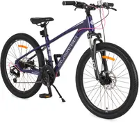 Bicicletă Byox - Clasher, aliaj 24'', Purple