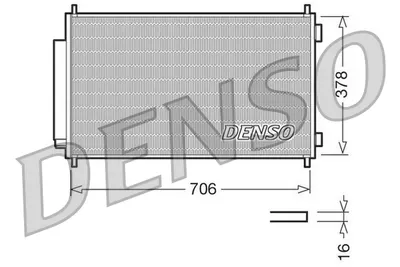 Condensator climatizare (cu uscator) potrivit HONDA CR-V III 2.0 2.2D 2.4 06.06