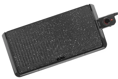 Gratar electric Muhler - MG-5126, 2200W, marmură, plat/nervat, negru