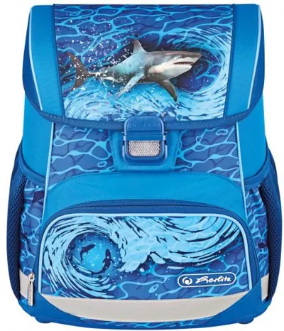 Ghiozdan școlar anatomic Herlitz Loop - Blue Shark