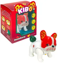 Jucărie interactivă Kaboom - Câine buldog francez Kibo, Strawberry