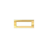 Placa ornament ,7 module, metal, living light, BTICINO