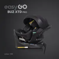 Set scoica auto reclinabila si baza isofix rotativa EasyGo Buz XTD Pro Ink i-Size, omologat R129, pentru copii de 40-87 cm