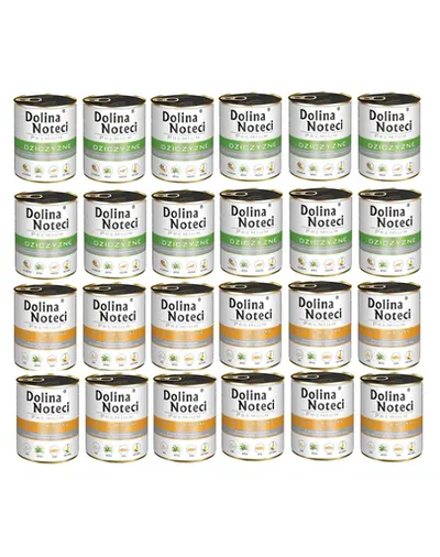 DOLINA NOTECI Mix vânat și rață Premium 24x800g hrană câini