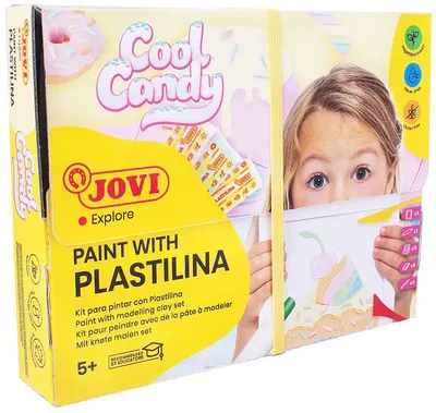 Set de desen cu plastilină Jovi - Cool Candy
